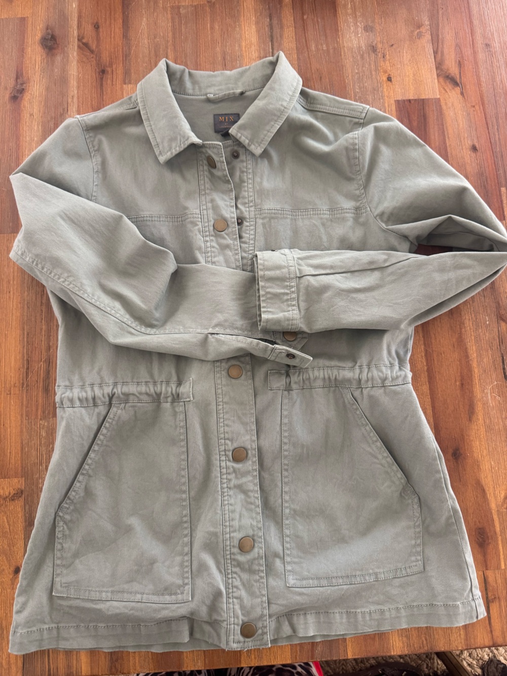 41 Hawthorn Olive Utility Jacket with Snap Pockets
